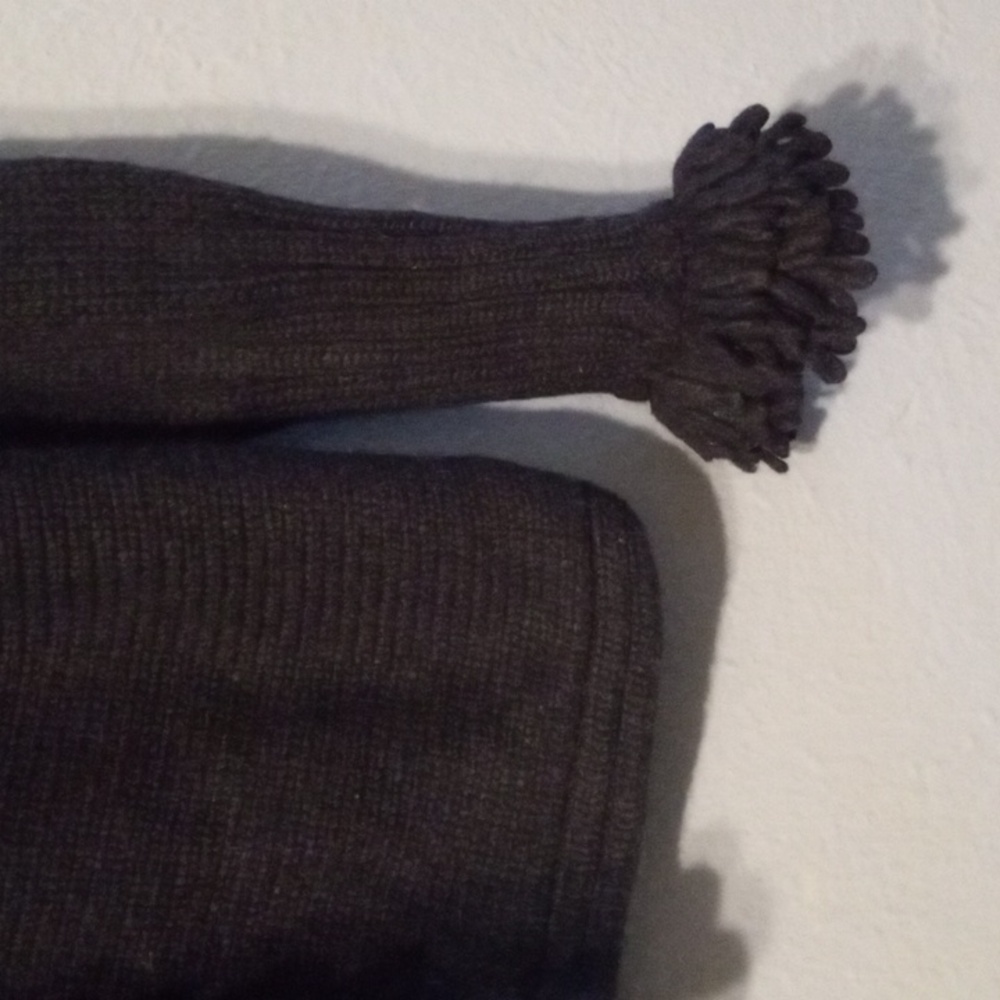 Algo Swizerland Navy 100% Cashmere Loop Ruffle Ne… - image 4